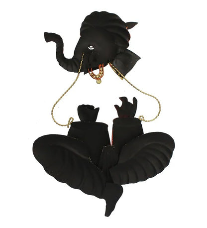 Wall Art Iron Lord Orange Ganesha Wall Art