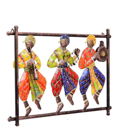Wall Art: Iron Musician Wall Art In Multicolour