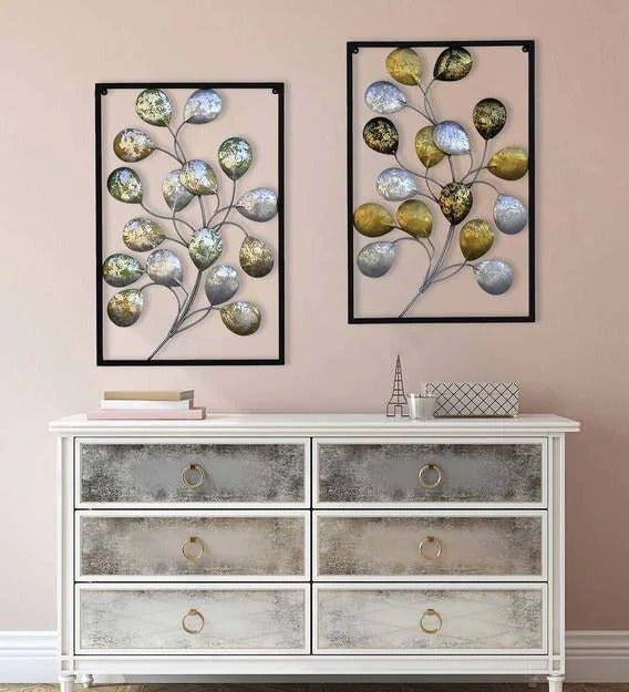 Wall Art : Iron Wall Art In Silver