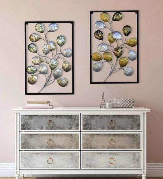 Wall Art : Iron Wall Art In Silver