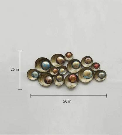 Wall Art: Multicolor Iron Abstract Wall Art 