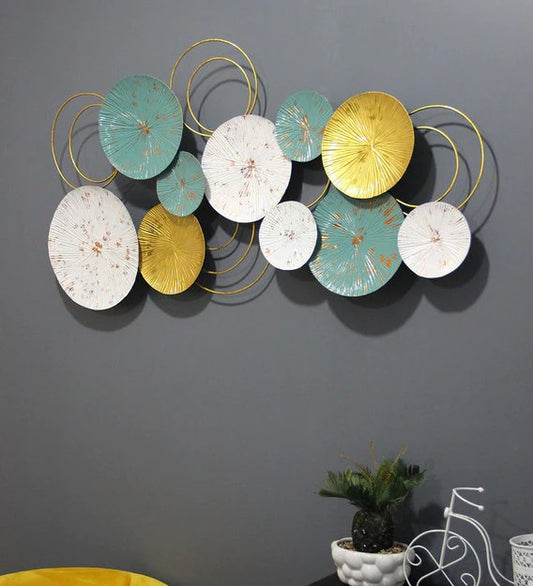 Wall Art: Multicolor Iron Abstract Wall Art  