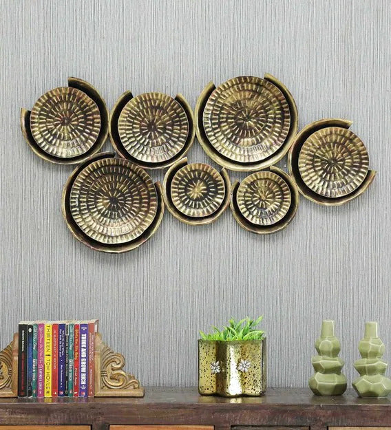 Wall Art: Wrought Iron Abstract Wall Art In Gold