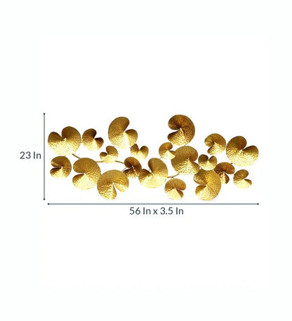Wall Art Wrought Iron Abstract Wall Art In Gold