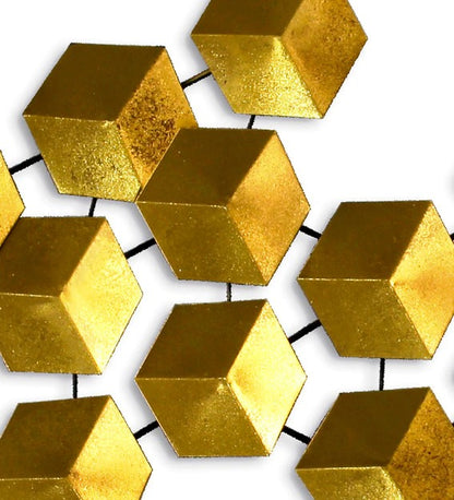 Wall Art : Wrought Iron Abstract Wall Art In Gold