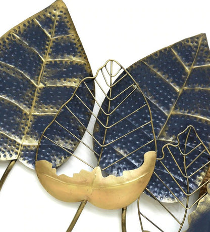 Wall Art Wrought Iron Zoey Leaf Wall Art In Multicolour