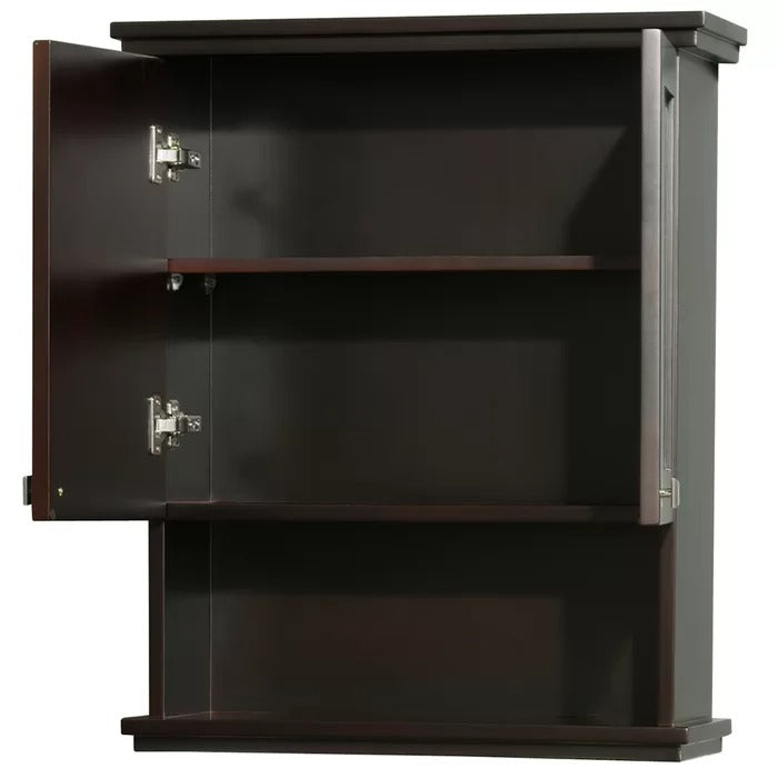 Wall Cabinets: 25'' W x 30'' H x 9.125'' D Solid Wood Wall Mounted Bathroom Cabinet