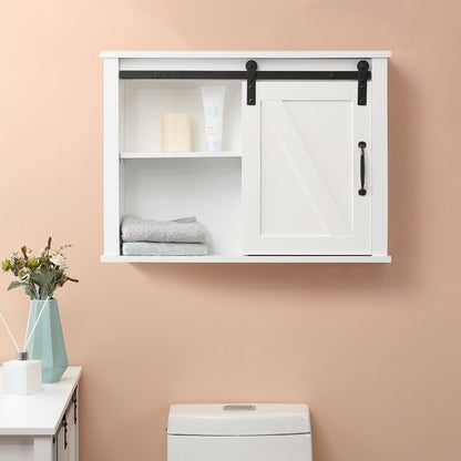 Wall Cabinets: 27.17'' W x 19.7'' H x 7.8'' D Bathroom Wall Mounted Cabinet