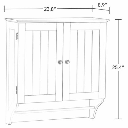 Wall Cabinets: 2 Door Bathroom Wall Cabinet