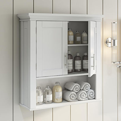 Wall Cabinets: 2 Door Bathroom Wall Cabinet