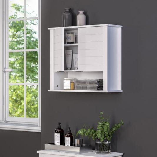 Wall Cabinets: 2 Door Bathroom Wall Cabinet