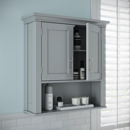 Wall Cabinets: 2 Door Bathroom Wall Cabinet