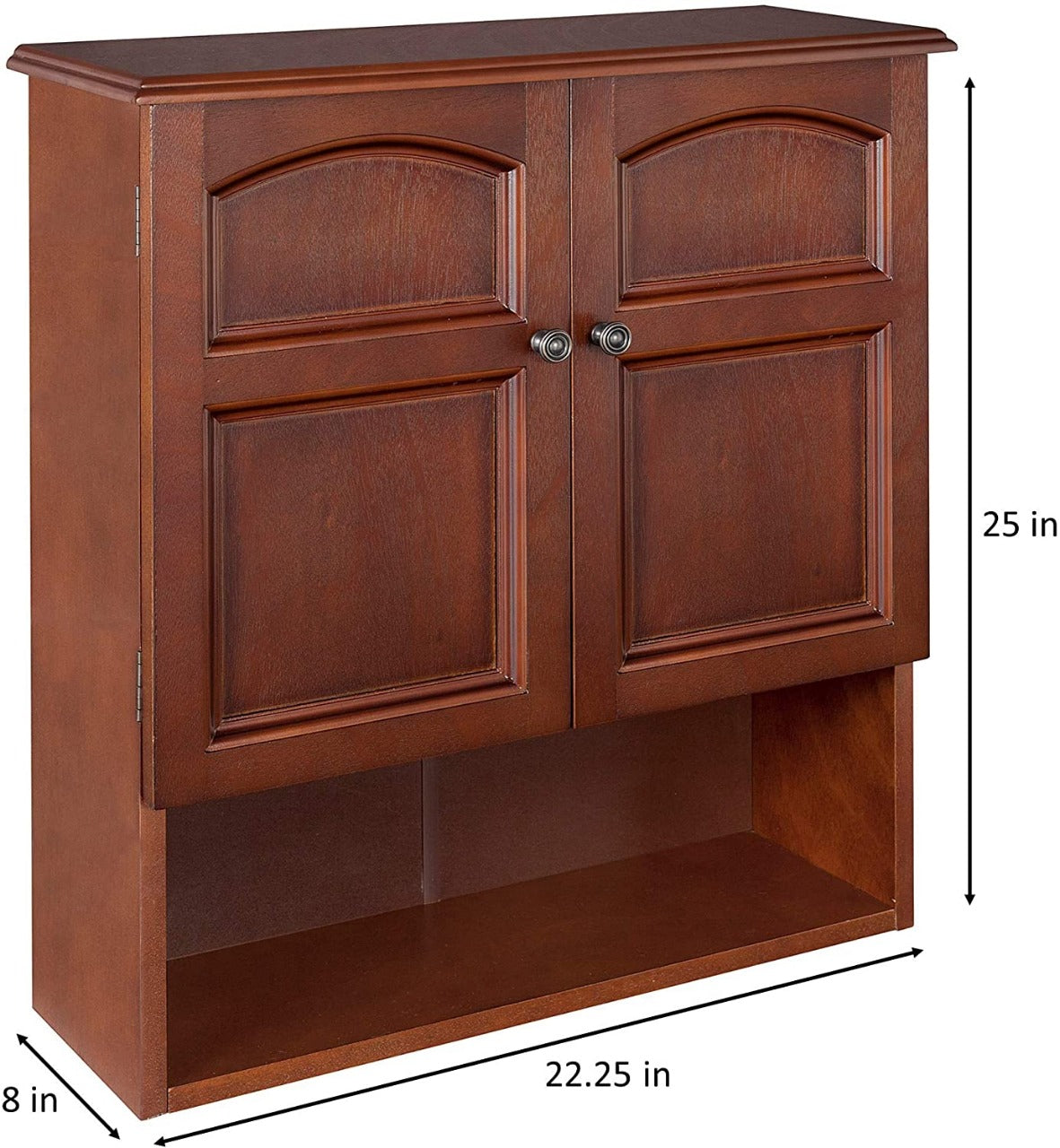 Wall Cabinets: Mahogany Wall Cabinet with 2 Doors
