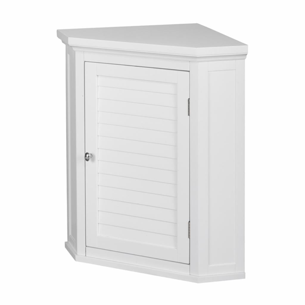 Wall Cabinets: White Wall Cabinet with 1 Shutter Door  
