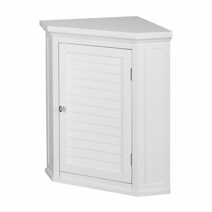 Wall Cabinets: White Wall Cabinet with 1 Shutter Door  