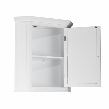 Wall Cabinets: White Wall Cabinet with 1 Shutter Door  