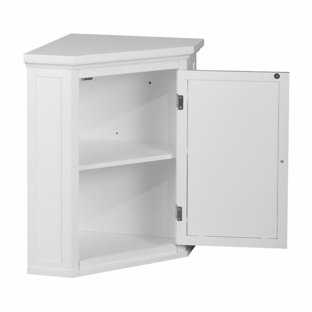 Wall Cabinets: White Wall Cabinet with 1 Shutter Door  
