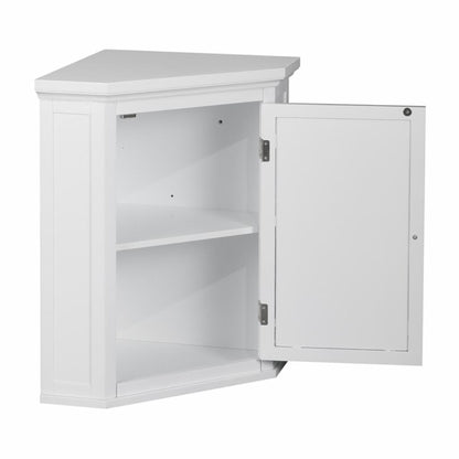 Wall Cabinets: White Wall Cabinet with 1 Shutter Door  