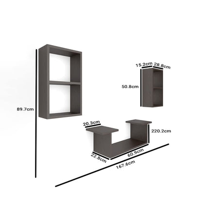 Wall Mount TV Unit: Wall Shelves Display Rack For Living Room