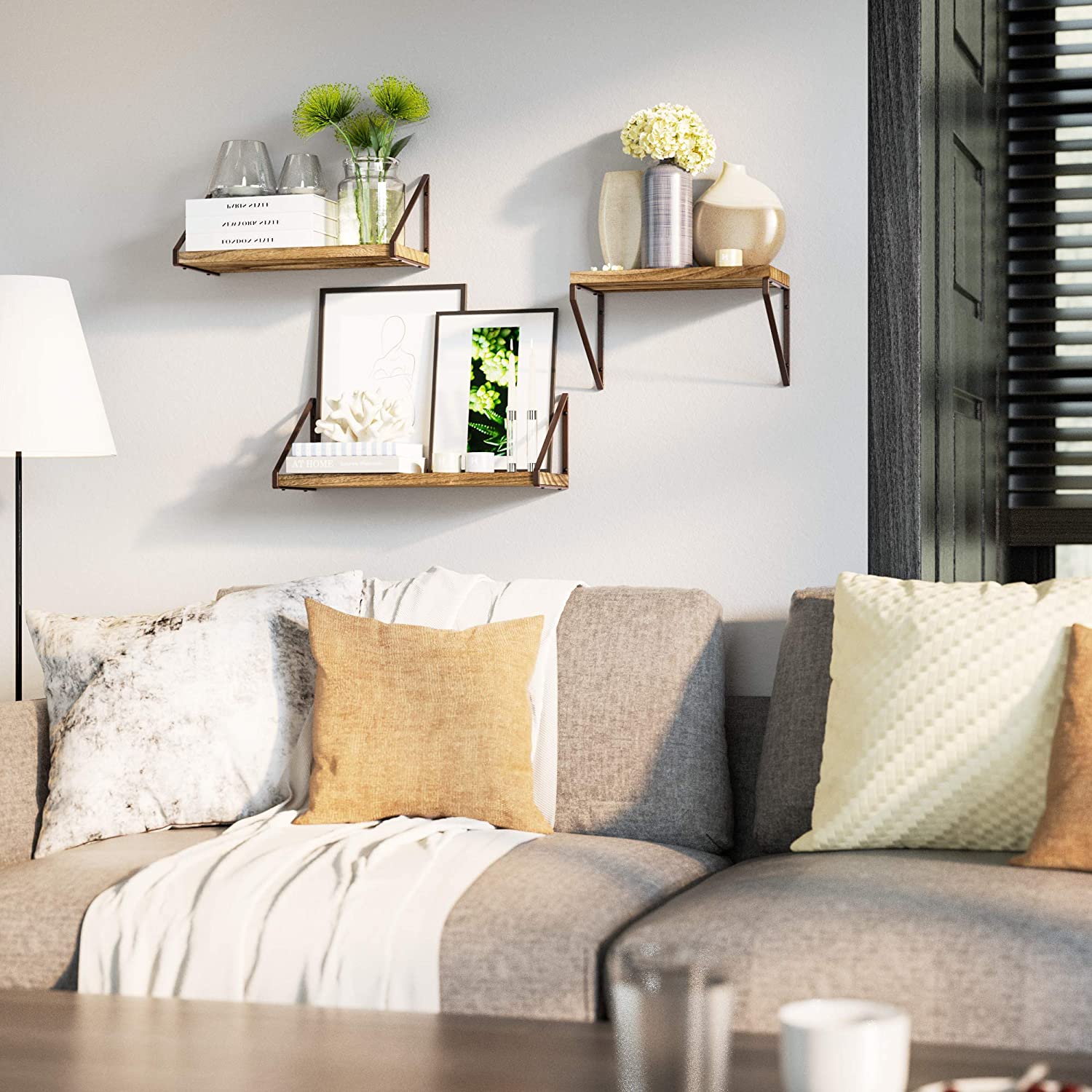 Wall Shelves: 3 Wall Storage Shelves for Living Room, Bedroom, Kitchen