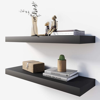 Wall Shelves: Bathroom Kitchen Living ,Kitchen,Room Bedroom Storage,Black