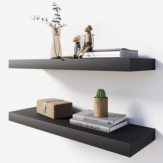 Wall Shelves: Bathroom Kitchen Living ,Kitchen,Room Bedroom Storage,Black