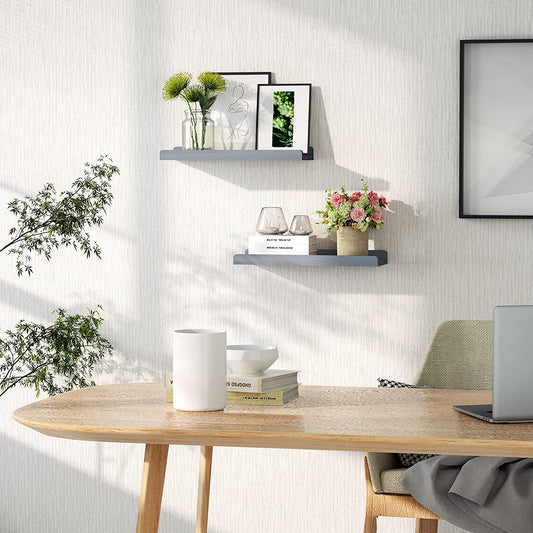 Wall Shelves Bedroom Living Room Bathroom Kitchen Office and More Weathered Grey 
