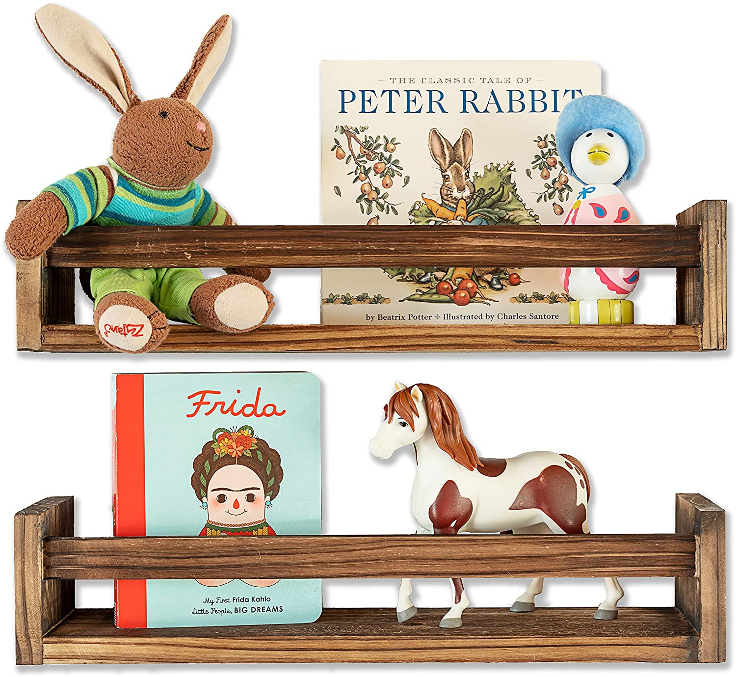Wall Shelves Book Shelf Organizer for Baby Nursery Decor