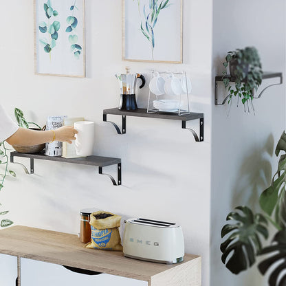 Wall Shelves: Decoration Wall, Brown
