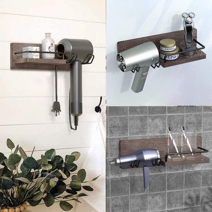 Wall Shelves: Holder for Bathroom, Kitchen & Bedroom - Set of 3 Shelves