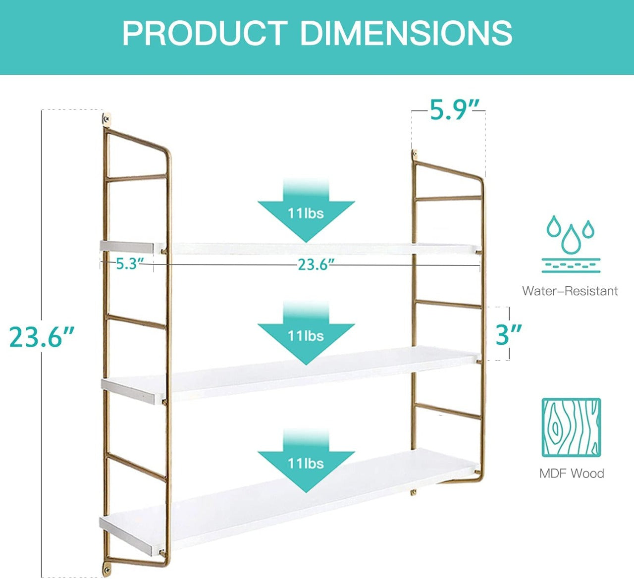 Wall Shelves Living Room Shelf's Kitchen 3 Tier