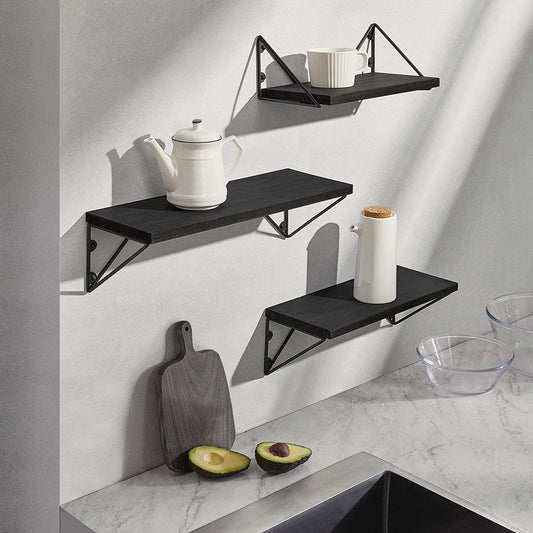 Wall Shelves Living Room, Bedroom, Bathroom,Office Black