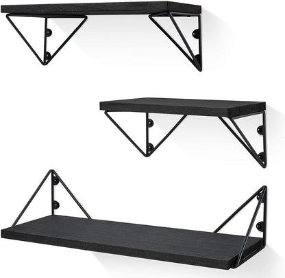 Wall Shelves Living Room, Bedroom, Bathroom,Office Black