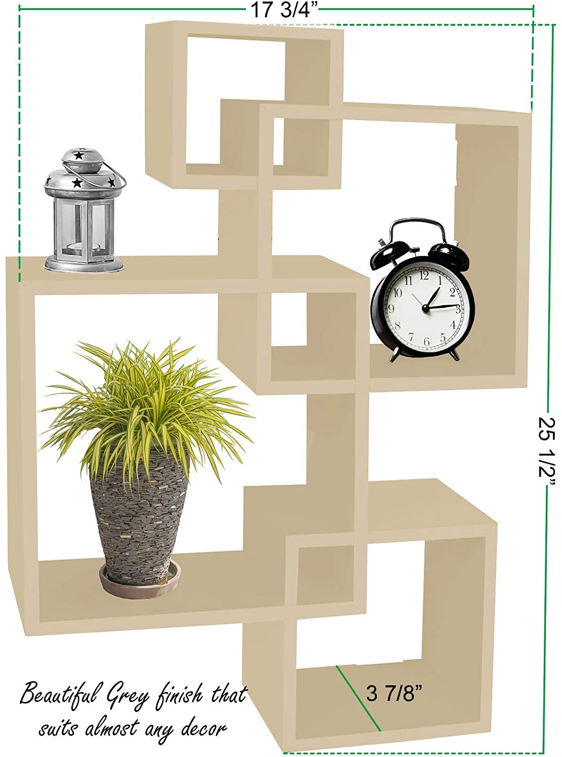 Wall Shelves Mounted Floating Shelves-Natural Finish 