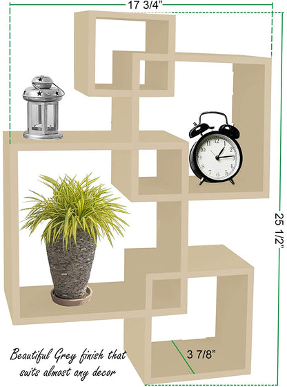 Wall Shelves Mounted Floating Shelves-Natural Finish 