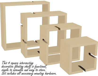 Wall Shelves Mounted Floating Shelves-Natural Finish 