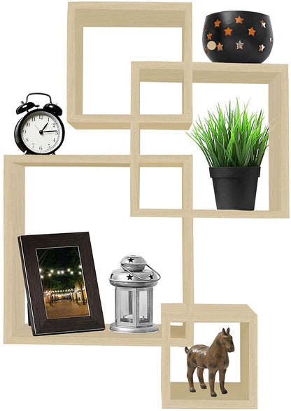 Wall Shelves Mounted Floating Shelves-Natural Finish 