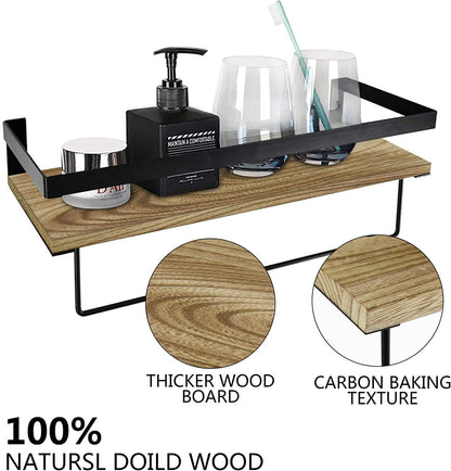 Wall Shelves Over Toilet ,Bathroom Wall Organizer Shelf ,Floating Towel