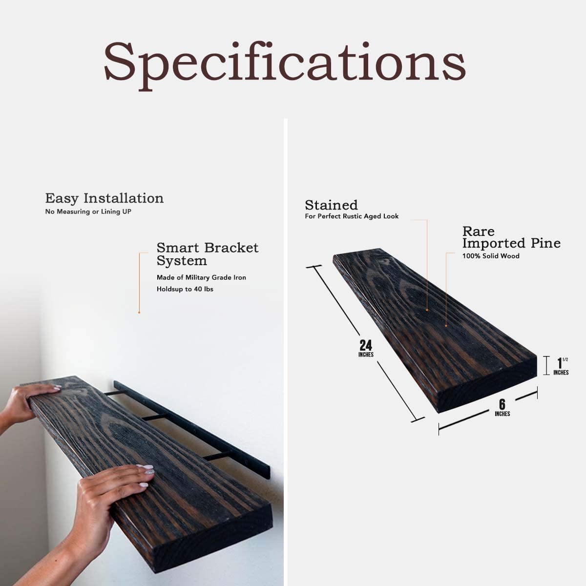 Wall Shelves: Perfect Wood Shelves for Living Room, Bathroom and Kitchen