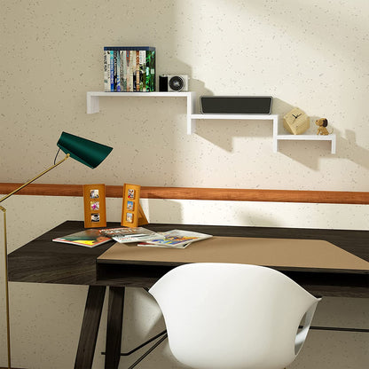 Wall Shelves Solid Wood Wall Shelves, White 