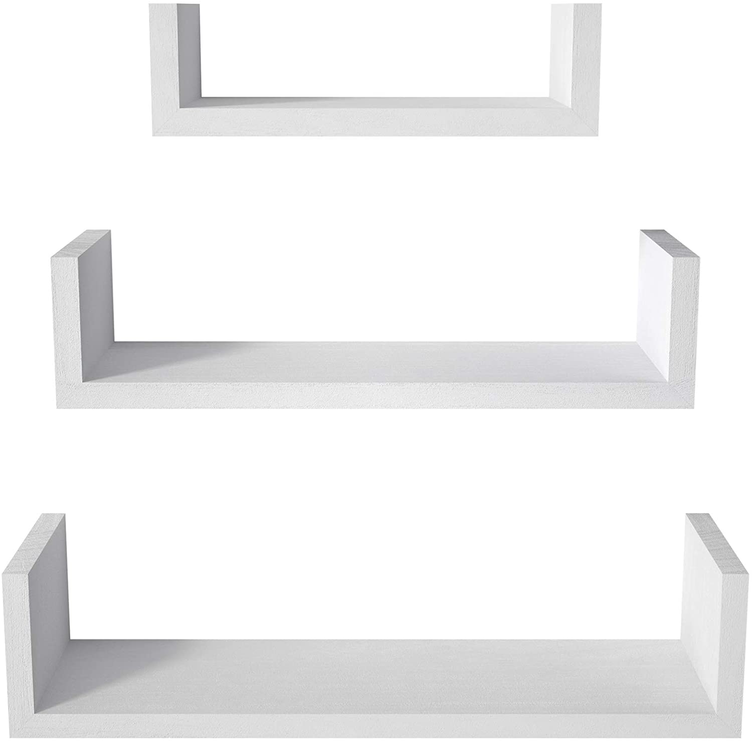 Wall Shelves Solid Wood Wall Shelves, White 