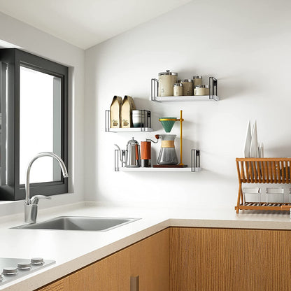 Wall Shelves: Storage Shelves for Bedroom, Living Room, Kitchen, Bathroom, White
