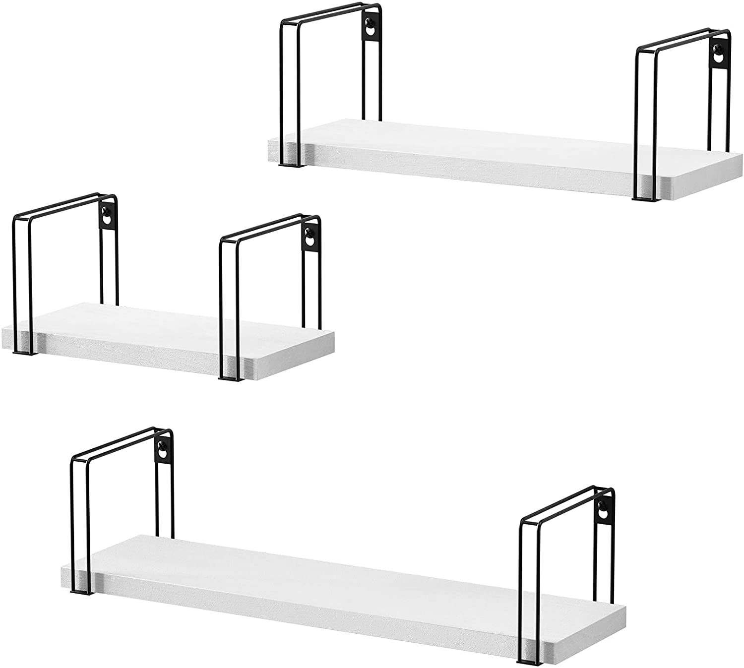 Wall Shelves: Storage Shelves for Bedroom, Living Room, Kitchen, Bathroom, White