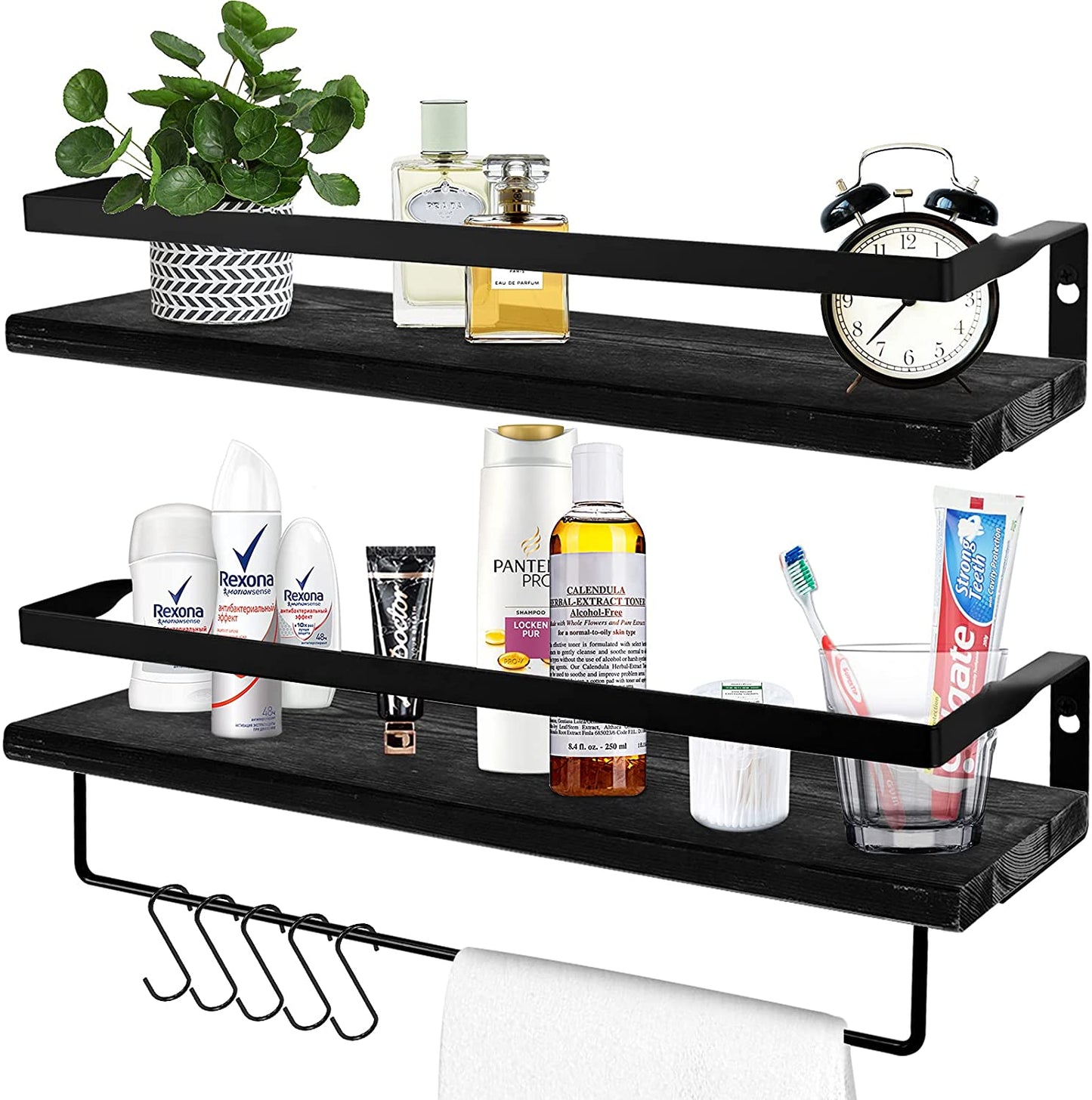 Wall Shelves: Towel Holder, Living Room, Kitchen and Bedroom Bathroom Shelves Wall