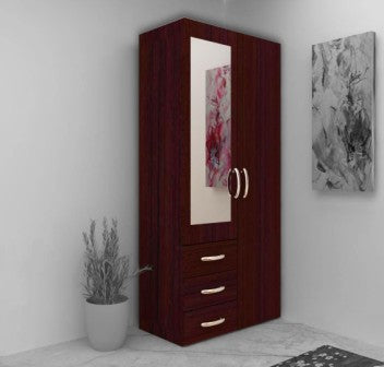 Wardrobe : 2 Door Wardrobe With Mirror