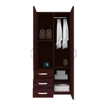 Wardrobe : 2 Door Wardrobe With Mirror