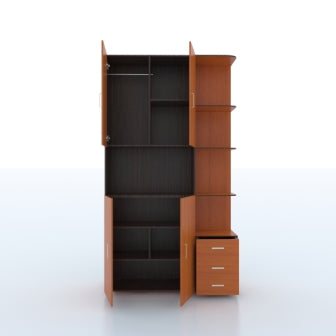 Wardrobe : 2 Door Wardrobe (In Wenge Finish)