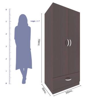  Wardrobe 2 Door Wardrobe (In Wenge Finish)