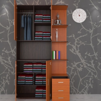 Wardrobe : 2 Door Wardrobe (In Wenge Finish)