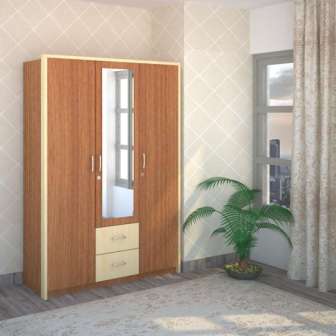 Wardrobe : 3 Door Wardrobe (In Cherry Twist)